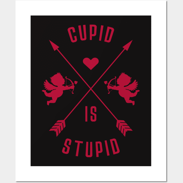 Cupid is Stupid Wall Art by MZeeDesigns